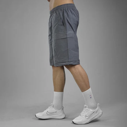 شلوارک ورزشی مردانه نایک مدل DRS-3D467 چهار جیب طوسی تیره