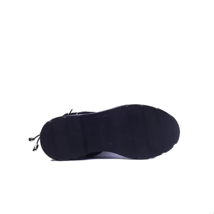 نیم بوت کاپشنی برشکا مشکی کد 1628