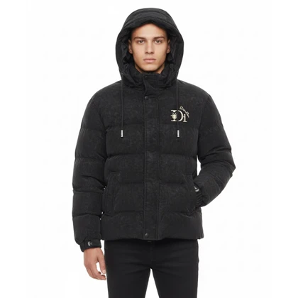 کاپشن مردانه، مشکی پارچه مخمل سیلیکونی با کیفیت و گرم کد 326