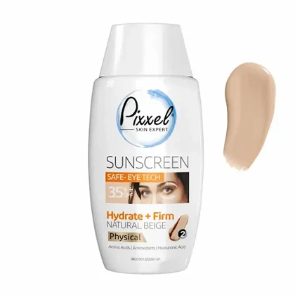 ضد آفتاب دور چشم و صورت فیزیکال بژ طبیعی شماره 2 SPF35 پیکسل 50 میل