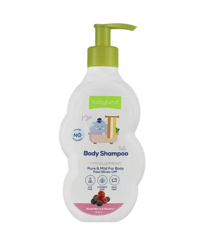 شامپو بدن کودک بی‌بی لند Baby Land حاوی عصاره توت