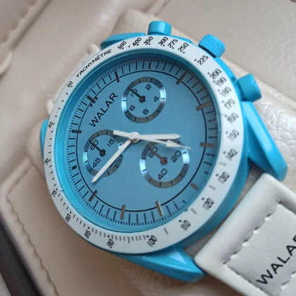ساعت مچی اسپرت والار طرح امگا سواچ بند چسبی طرح ماموریت در اورانوس