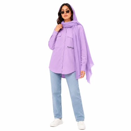 شومیز زنانه کتان کاغذی زنانه وارداتی