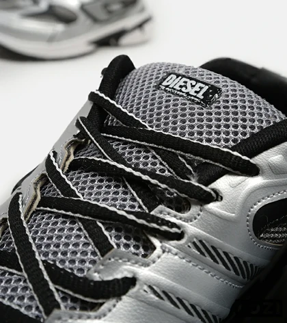 کفش کتانی مردانه نقره ای خاکستری DIESEL S-SERENDIPITY SPORT مدل 5384