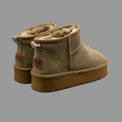 آگ کلاسیک اولترا پلتفرم قهوه ای Ugg Classic Ultra Platform Tan