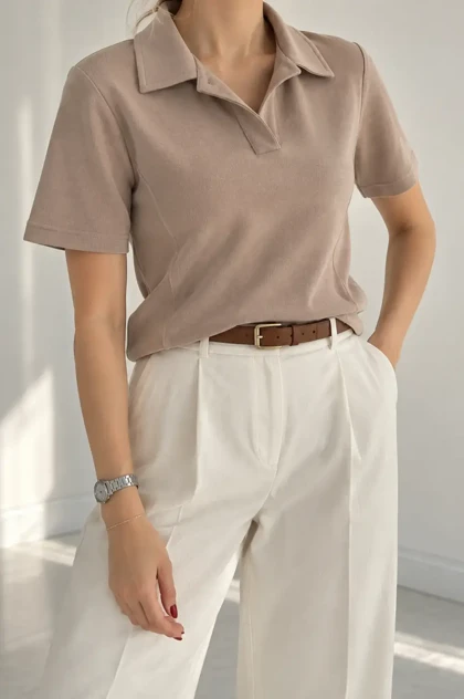 پولوشرت زنانه پاییزه سین استایل (Synstyle)