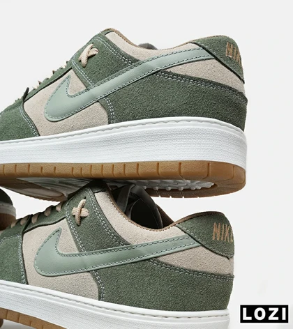 کفش کتانی بزرگ پا سبز کرم نایک NIKE SB