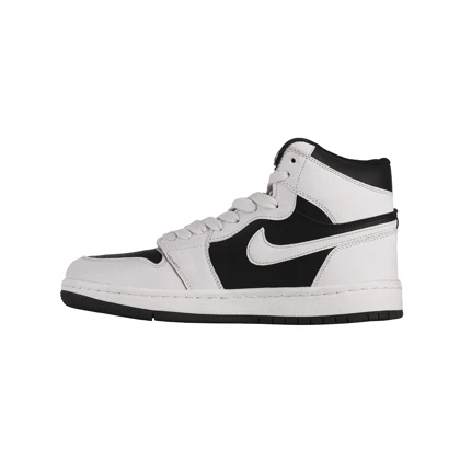 کتانی زنانه نایک جردن ساق‌دار_سفید مشکی کد 8201