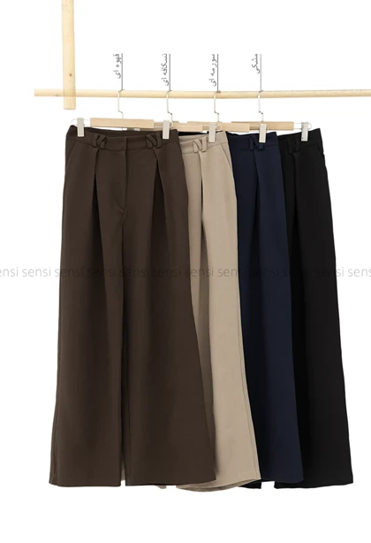 شلوار کرپ پیلی کد1005184