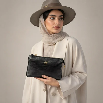 کیف چرم طبیعی زنانه مدل فرگاما