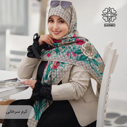 روسری ابریشم توییل گوشی