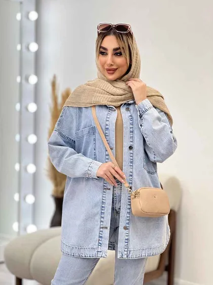 مانتو جین دو جیب