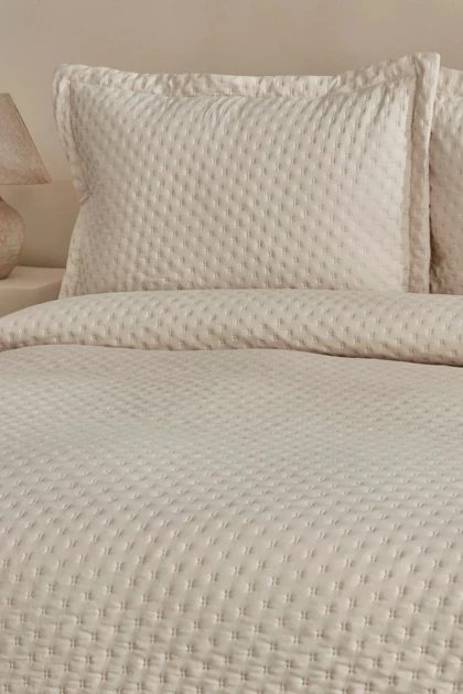 روتختی دو نفره Karaca Home مدل Breeze Soft پلی‌استر - شیری