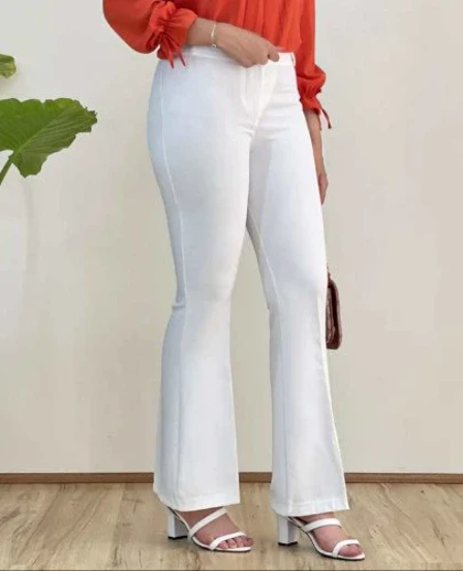 شلوار کرپ مازراتی مدل بوتکات کد 30119