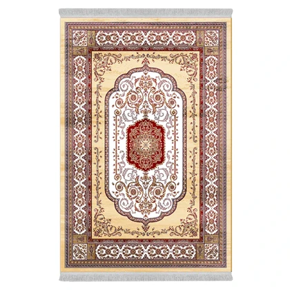فرشینه از جنس پارچه هازان مخمل ترک طرح سنتی و مدرن برند دفه کد DAMG599