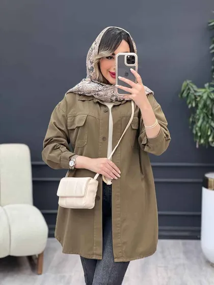 مانتو برش‌دار دو جیب سلما