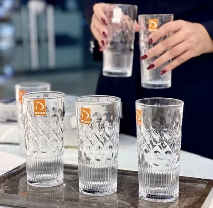 لیوان اسموتی طرحدار بلند DELI