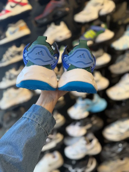 کتانی مردانه دیلاکس ادیداس آبی سبز