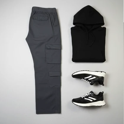 شلوار شش جیب مدل Reza-دودی