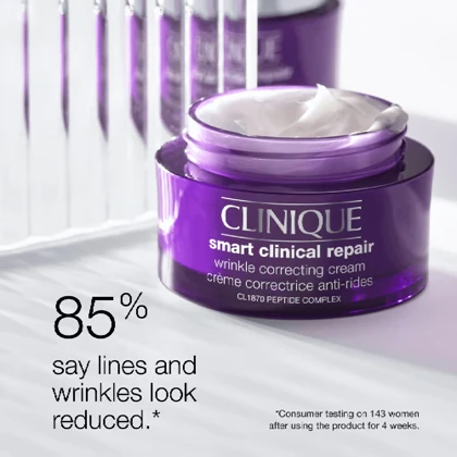 کرم ضدچروک صورت کلینیک, مدل Smart Clinical Repair مناسب انواع پوست حجم 50 میلی‌لیتر