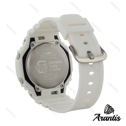 ساعت جیشاک GA2100 مردانه سفید صفحه آبرنگ m-9185