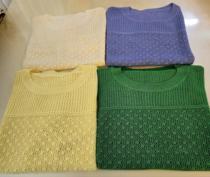 بلوز مجلسی ریزبافت کریستالی چهارفصل زنانه دخترانه