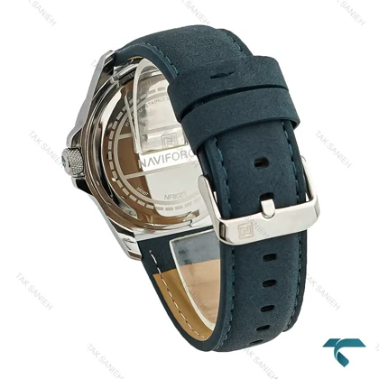 ساعت مردانه نیوی فورس NF8023 بند جیر سرمه ای NaviForce-7670-G