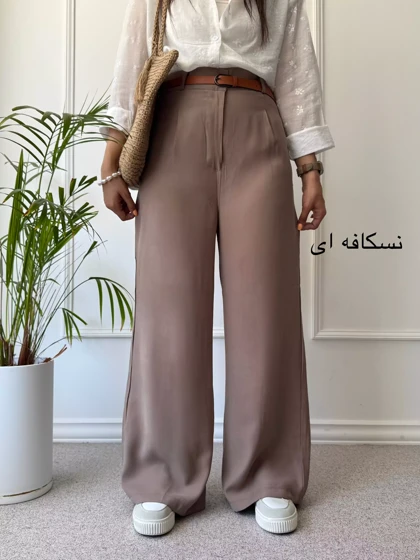 شلوار زنانه کتان سیلک آرام | استایل تو