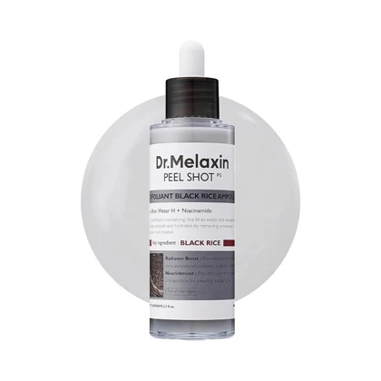 آمپول لایه‌بردار برنج سیاه ملاکسین Dr.Melaxin مدل Peel Shot Black Rice