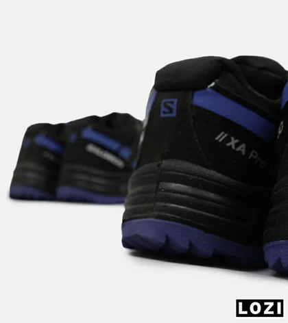 کفش کتانی کوهنوردی مشکی آبی مردانه و زنانه Salomon xa pro 3d