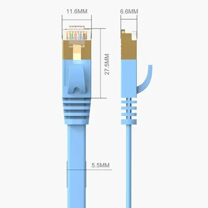 کابل شبکه اوریکو ORICO مدل PUG-C7B-20-BL Cat7 طول 2m