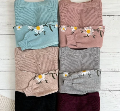 پیراهن بافت آستین گلدوزی کد 2362