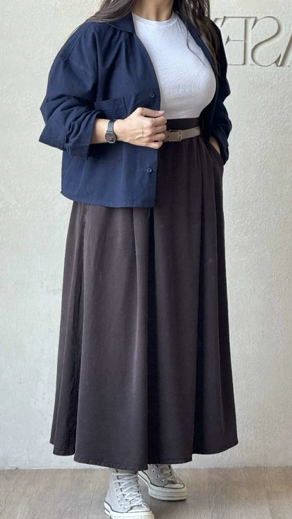 دامن سیلک نالی