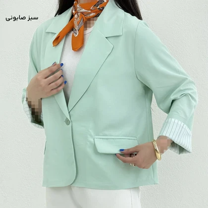 کت زنانه سیلک یقه انگلیسی | آی بولک