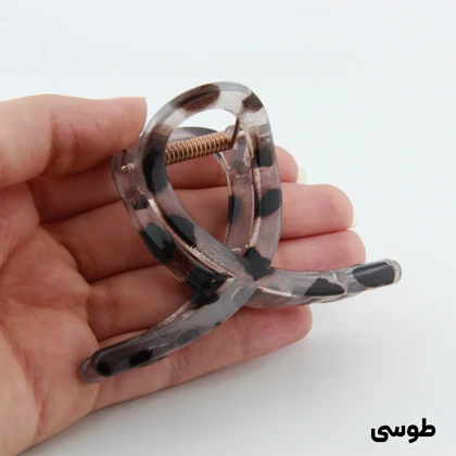 کلیپس دخترانه مدل پیچی خال‌خالی