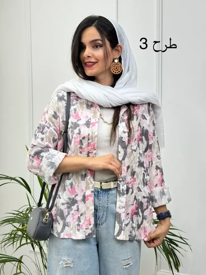 مانتو شومیزی آبرنگی