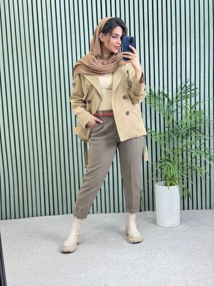 بارانی آستردار نازلی
