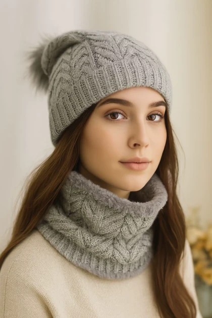 کلاه و شال اسپرت زمستانی جدید