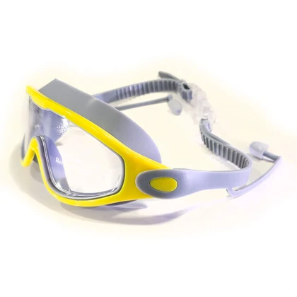 عینک شنا فرم بزرگ سیلیکونی حرفه ای در رنگ بندی