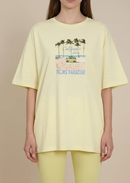 تیشرت باکسی زنانه مدل wct037