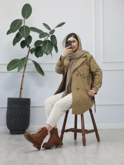 بارانی کوتاه طلا
