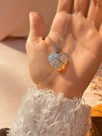 گردنبند قلب اوپال باربی