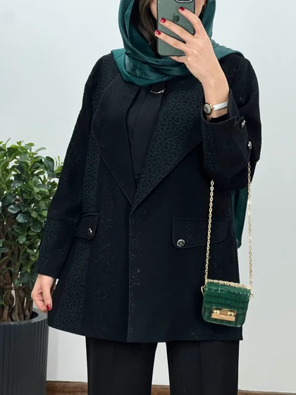 مانتو کتی ژاکارد سماوات