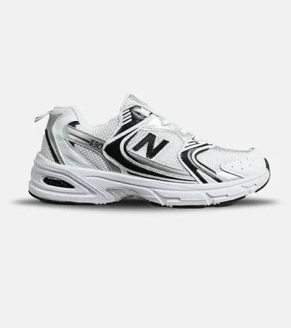 کفش کتانی مردانه و زنانه سفید مشکی NEW BALANCE 530