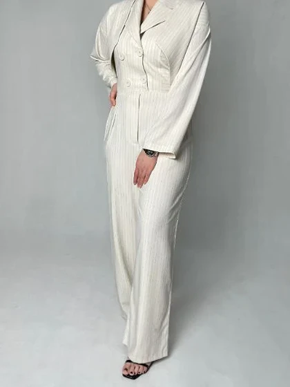 اورال کت یقه انگلیسی راه راه