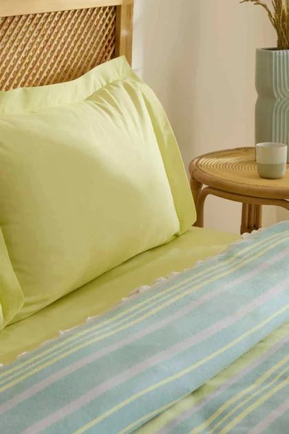 ست روتختی پیکه دو نفره Karaca Home مدل Lynora پنبه پلی‌استر - خاکی