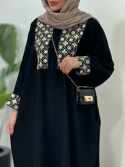 عبای بلند سوزندوزی نفیس