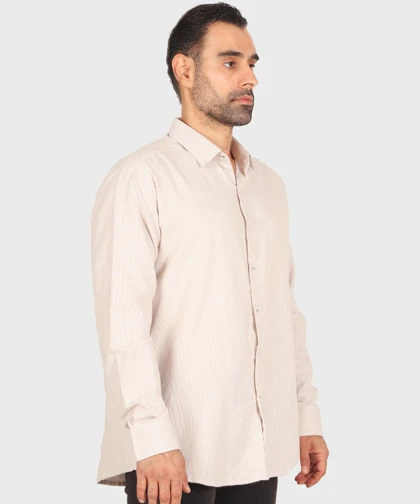 پیراهن مردانه آستین بلند بافت کبریتی 0251