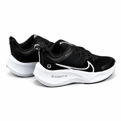 کتانی مردانه مدل نایکی زوم ایکس لبخند مشکی سفید NIKE