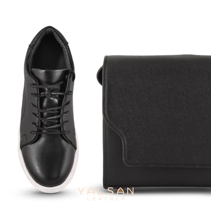 ست کیف و کفش زنانه چرم یلسان مدل نلین کد 958-RASHEL-MC